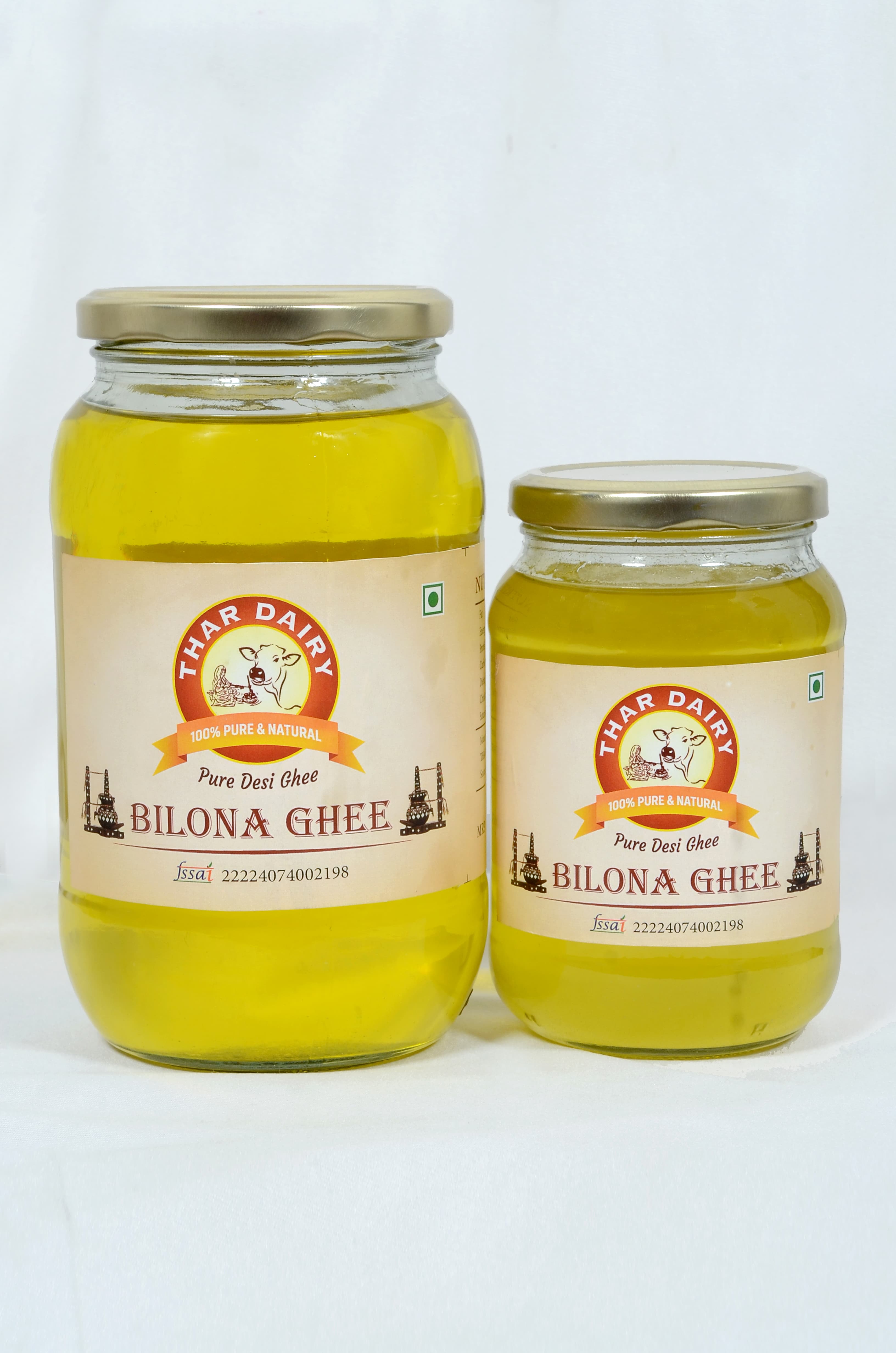 Combo Pack: Bilona Pure & Herbal Ghee